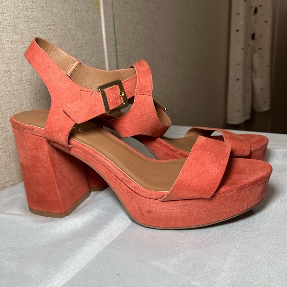 Lulus Coral Platform Sandals Size 8.5 - Picture 1 of 10